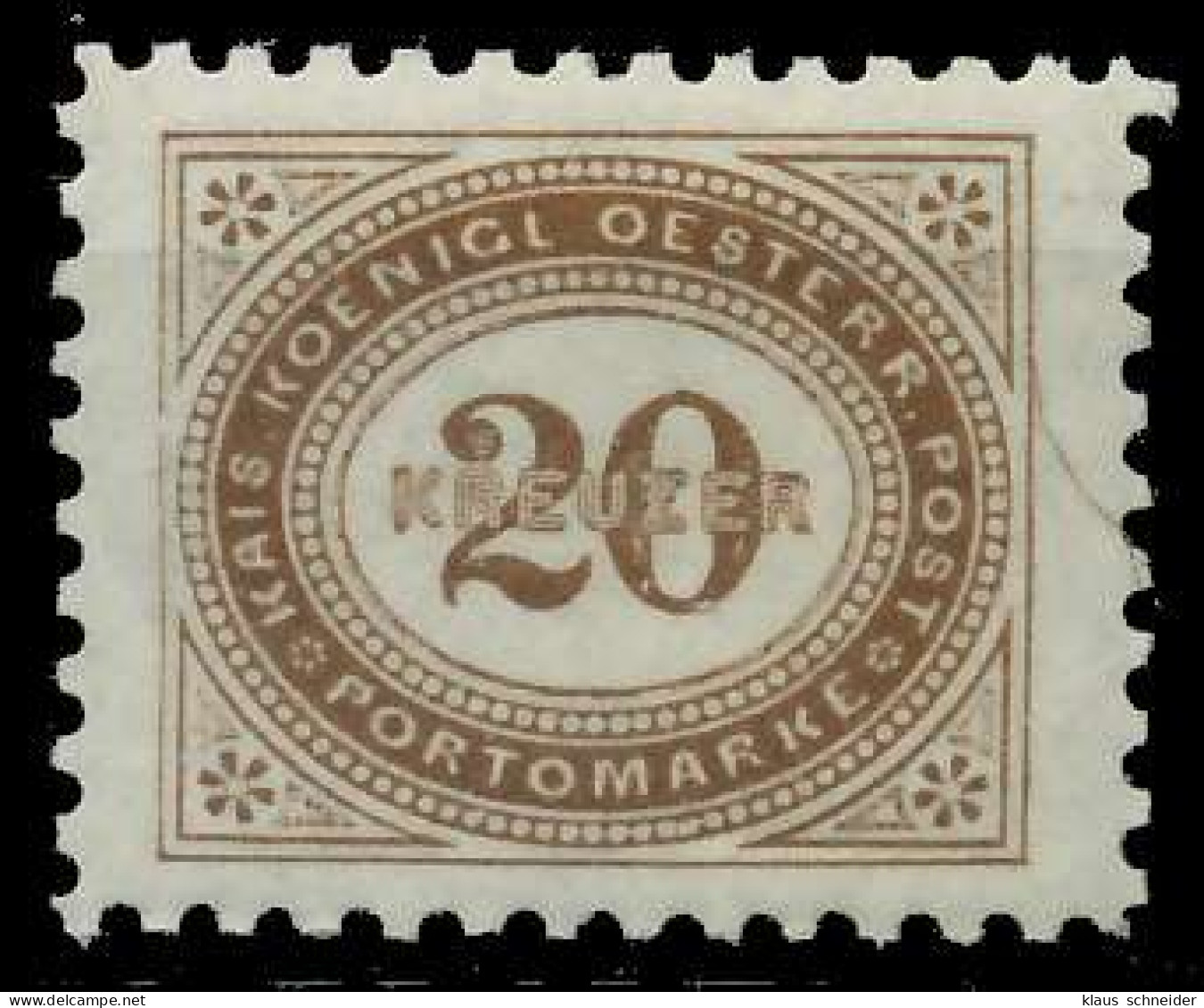 ÖSTERREICH PORTOMARKEN 1894 Nr 8A Postfrisch X7428BA - Impuestos