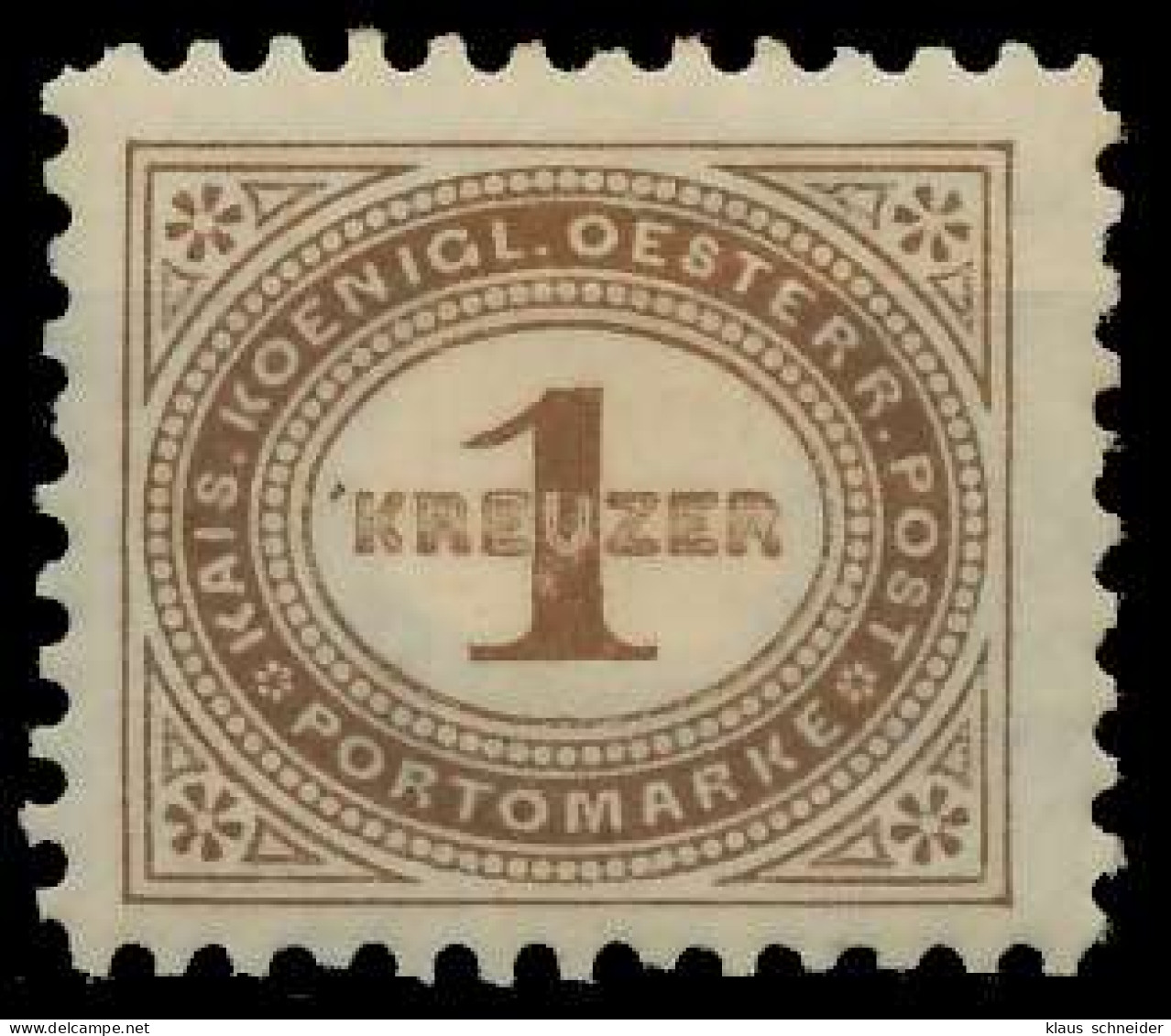 ÖSTERREICH PORTOMARKEN 1894 Nr 1A Ungebraucht X7428C2 - Taxe