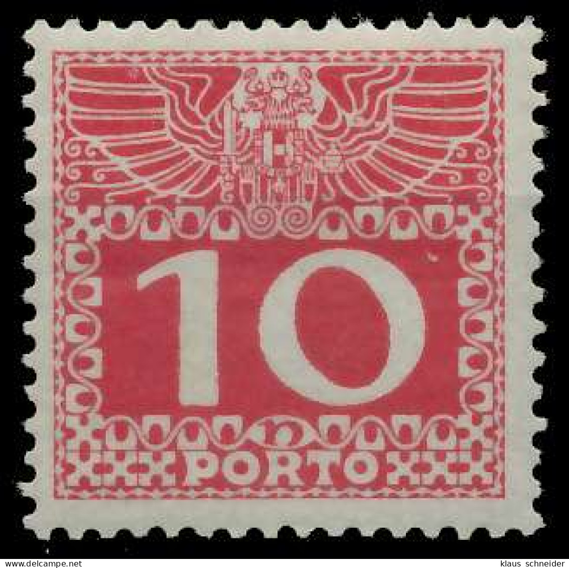 ÖSTERREICH PORTOMARKEN 1908 11 Nr 38y Postfrisch X7428E6 - Taxe