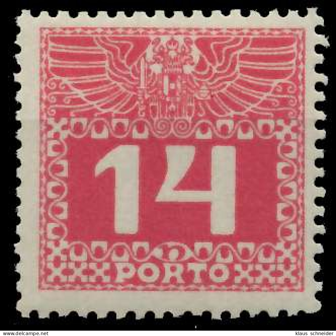 ÖSTERREICH PORTOMARKEN 1908 11 Nr 39z Postfrisch X74292A - Portomarken