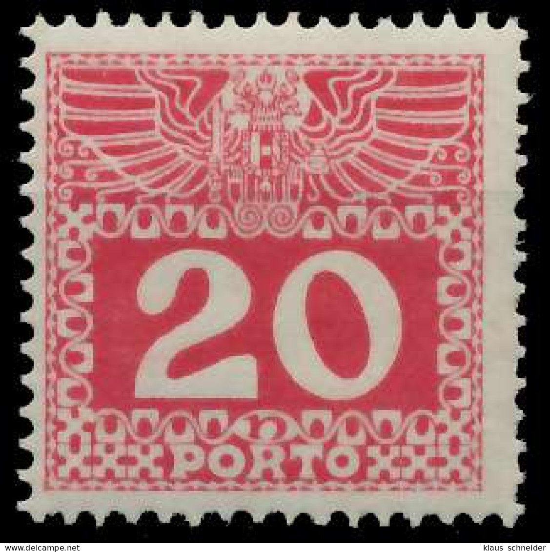 ÖSTERREICH PORTOMARKEN 1908 11 Nr 40z Postfrisch X74292E - Taxe