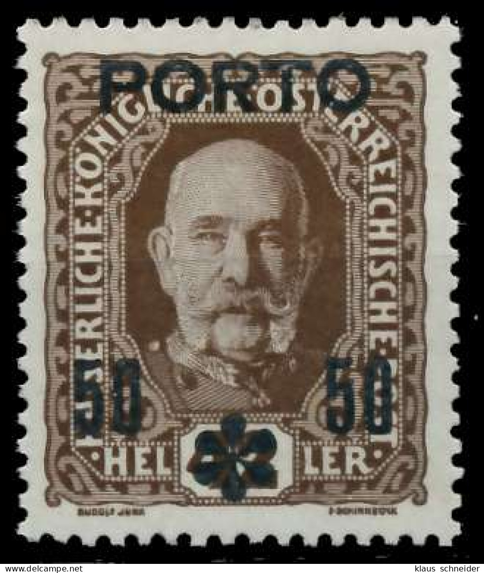 ÖSTERREICH PORTOMARKEN 1916 17 Nr 63 Postfrisch X742982 - Strafport