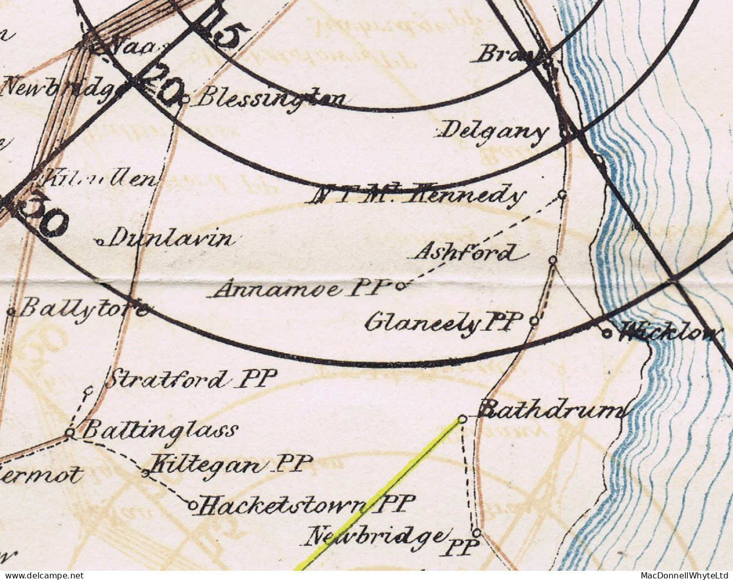 Ireland Wicklow Dublin 1832 Front Only To Dublin With BALTINGLASS PENNY POST And MORE TO PAY But Charged "1d" - Prephilately