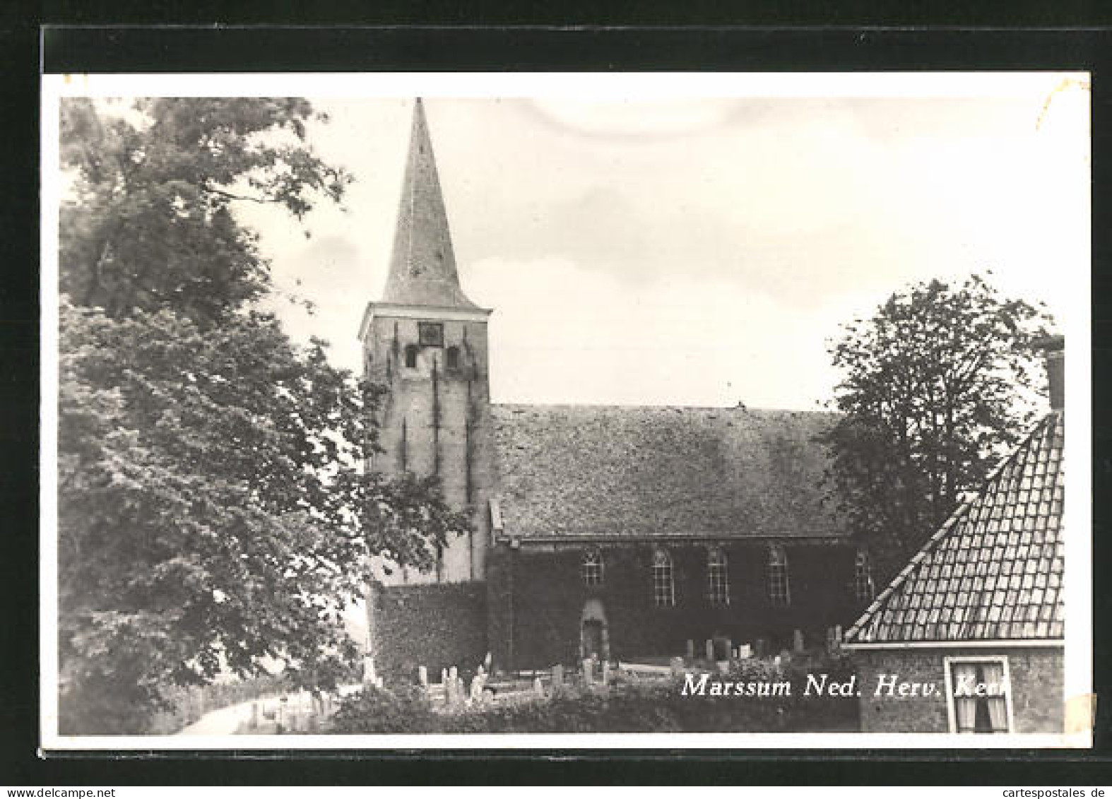 AK Marssum, Ned. Herv. Kerk, Ansicht Der Kirche  - Sonstige & Ohne Zuordnung