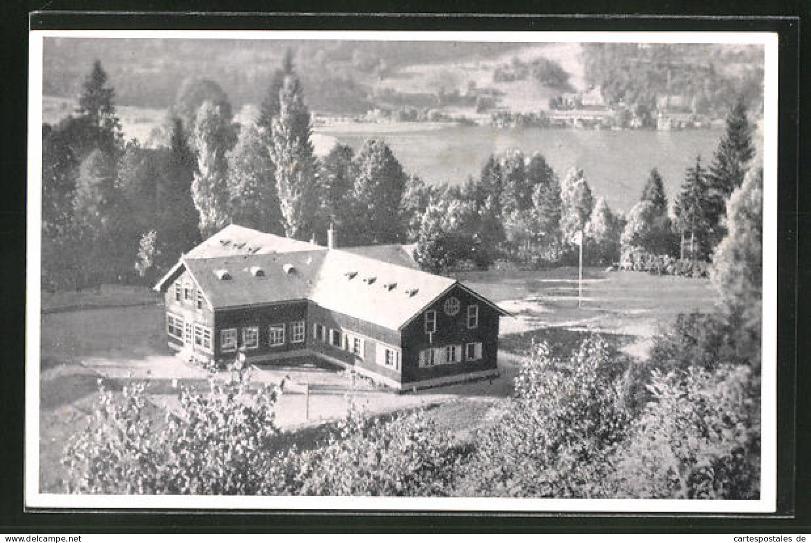 AK Landskron A. Ossiacher See, Haus Landskron, Evang. Jugendheim Aus Der Vogelschau  - Autres & Non Classés