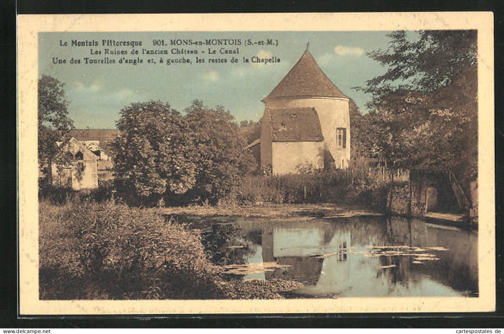 CPA Mons-en-Montois, Les Ruines De L'ancien Chateau  - Autres & Non Classés