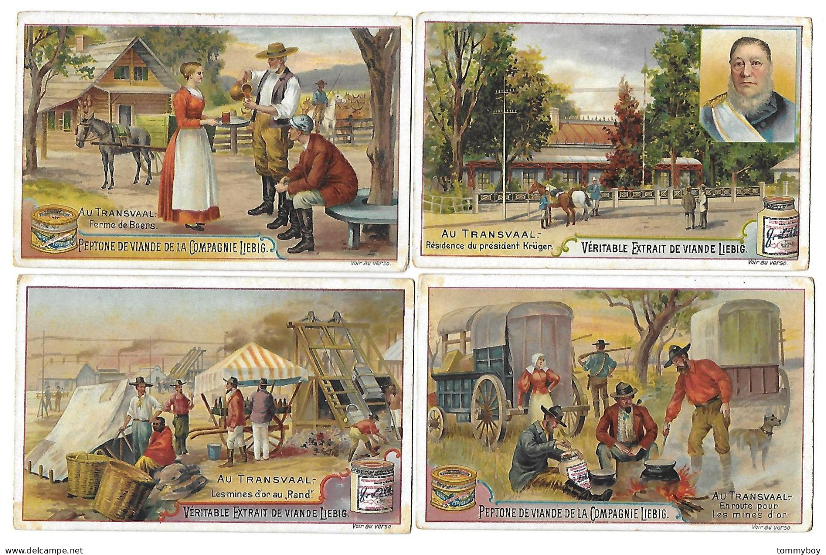 S 606, Liebig 6 Cards, Au Transvaal (lower Condition) (ref B14) - Liebig