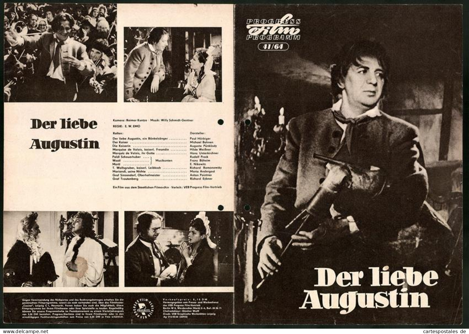 Filmprogramm PFP Nr. 41 /64, Der Liebe Augustin, Paul Hörbiger, Michael Bohnen, Regie: E. W. Emo  - Magazines