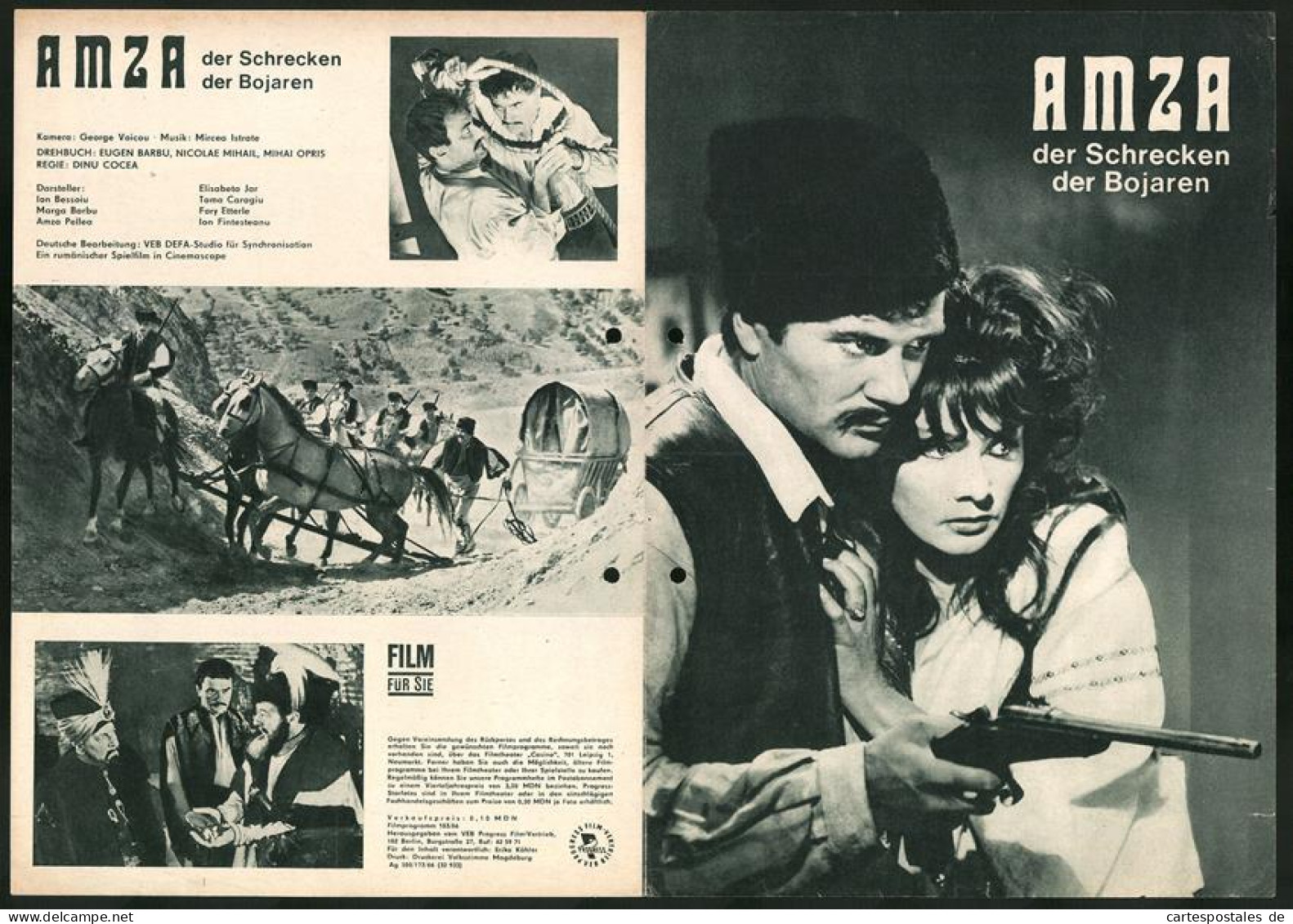 Filmprogramm Film Für Sie Nr. 103 /66, Amza Der Schrecken Der Bojaren, Elisabeta Jar, Toma Caragiu, Regie: Dinu Cocea  - Magazines