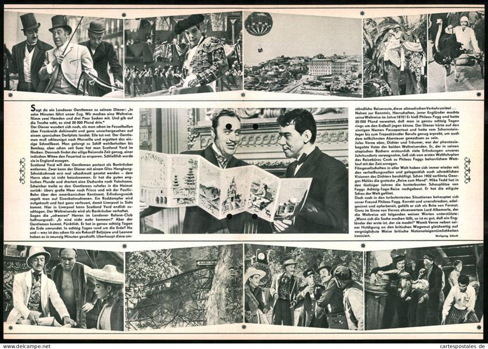 Filmprogramm Film Für Sie Nr. 76 /66, In 80 Tagen Um Die Welt, David Niven, Robert Newton, Regie: Michael Anderson  - Magazines