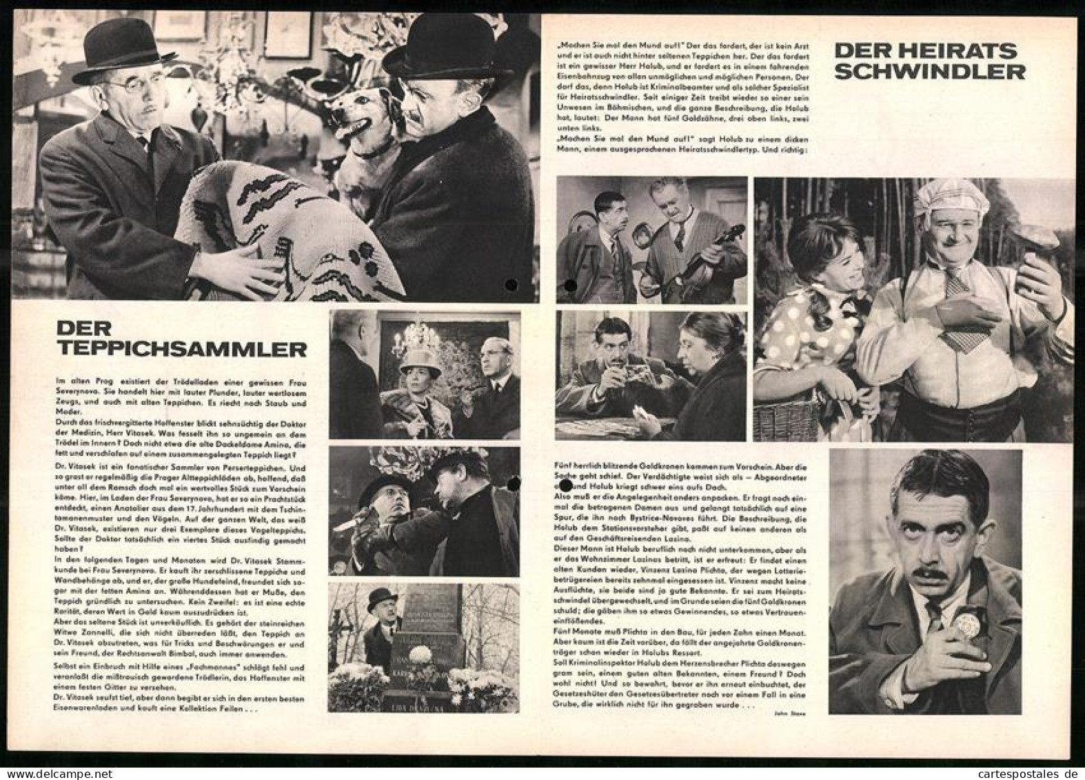 Filmprogramm PFP Nr. 37 /66, Der Teppichsammler Und Der Heiratsschwindler, V. Smerak, J. Sovak, Regie: J. Krejcik  - Magazines