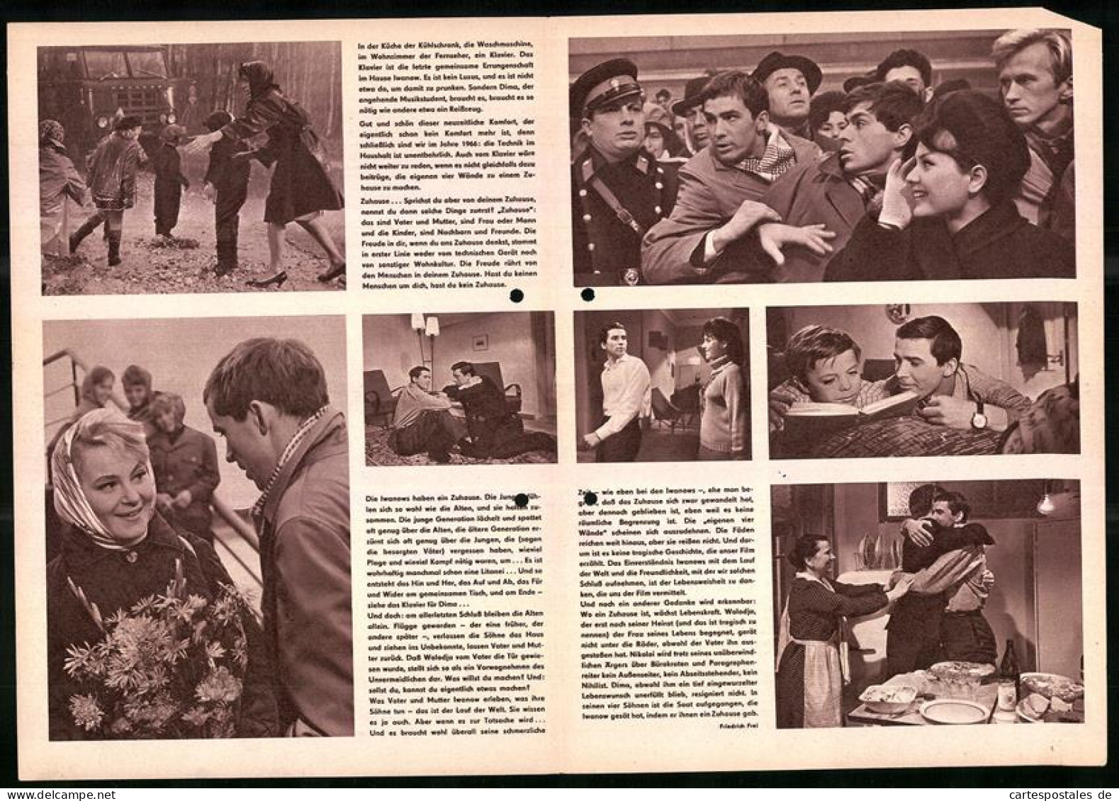 Filmprogramm PFP Nr. 17 /66, Unser Zuhause, A. Papanow, N. Sasonowa, Regie: Wassili Pronin  - Zeitschriften