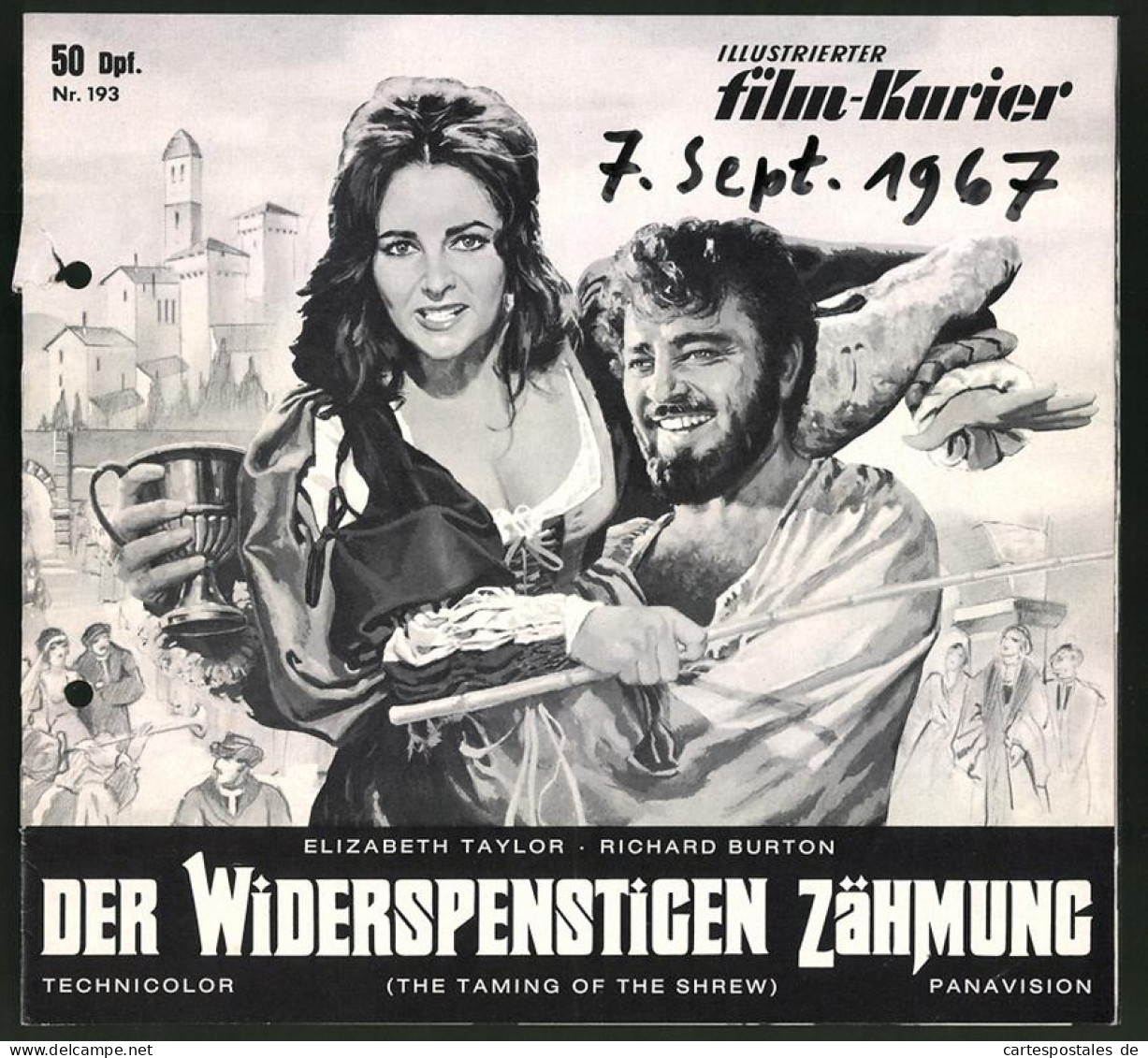 Filmprogramm IFK Nr. 193, Der Widerspenstigen Zähmung, Elizabeth Taylor, Richard Burton, Regie: Franco Zeffirelli  - Zeitschriften