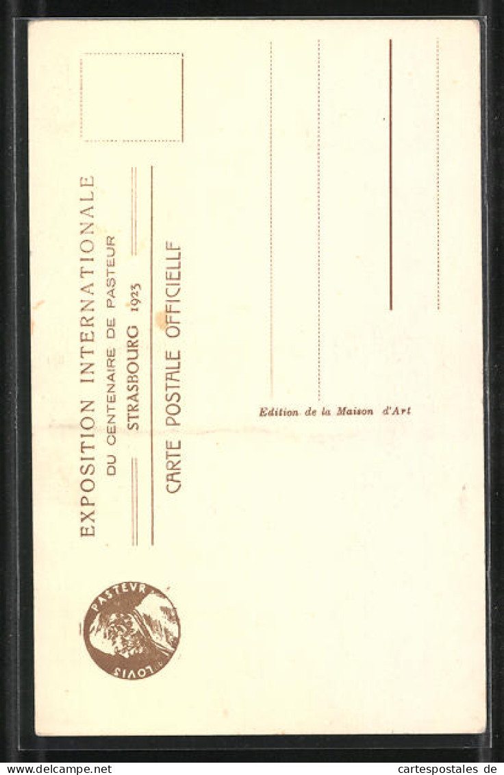 AK Strasbourg, Exposition Internationale Du Centenaire De Pasteur 1923, Le Kuppelhof, Ausstellung  - Expositions