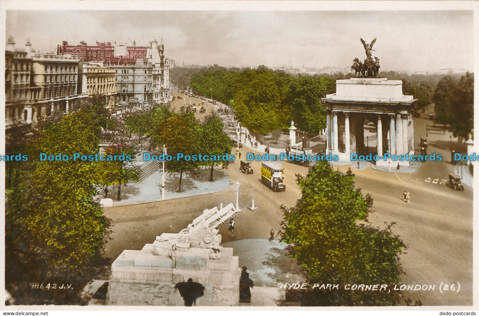 R006020 Hyde Park Corner. London. Valentine. No 98642. RP - Autres & Non Classés