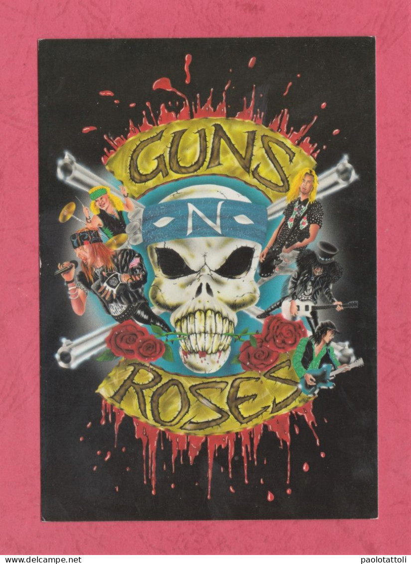 Guns N' Roses- Heavy Metal Band- Standard Size, Divided Back, New, Ed. Edibas N°92. Thanks To Note The Back. - Musik Und Musikanten