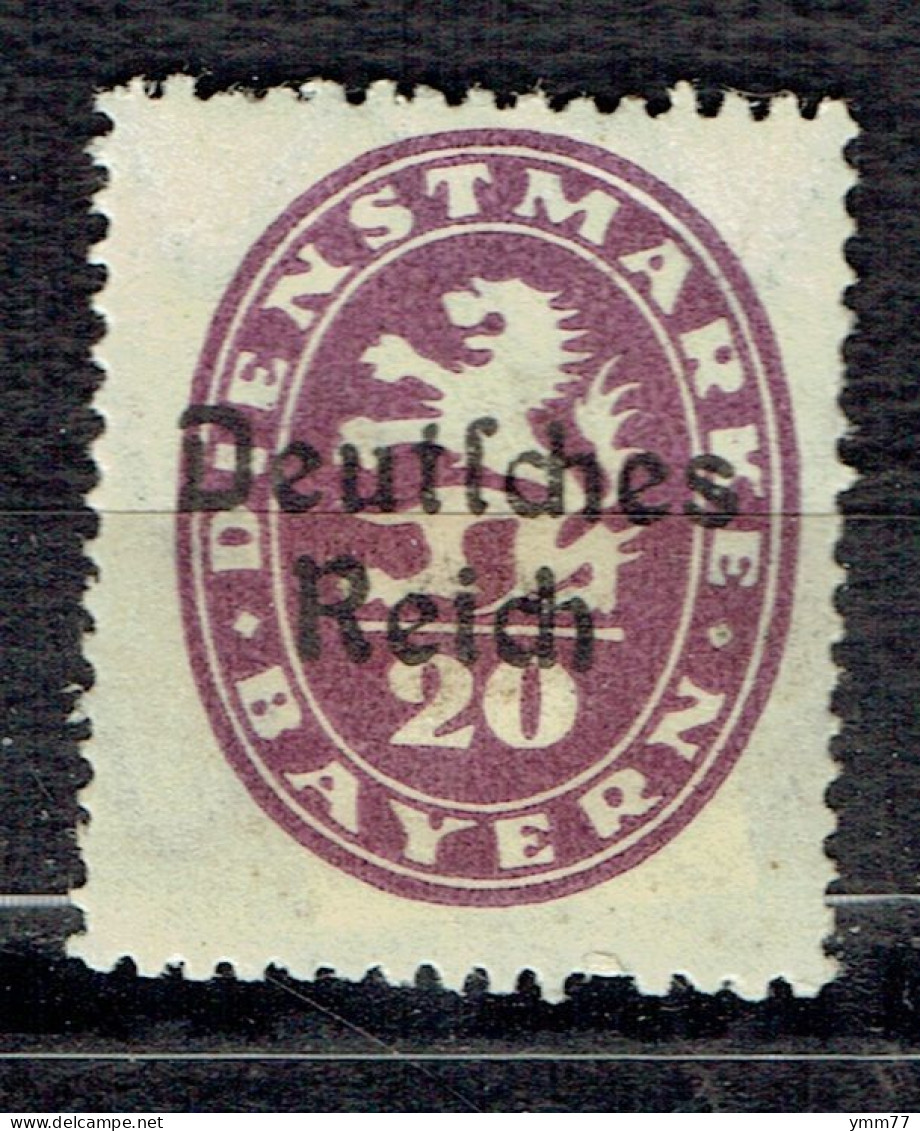 Timbre De Service De 1920 Surchargé - Dienstzegels