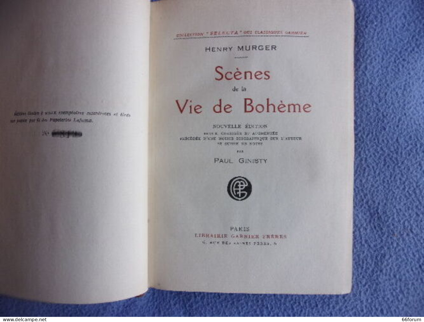 Scènes De La Vie De Bohème - 1801-1900