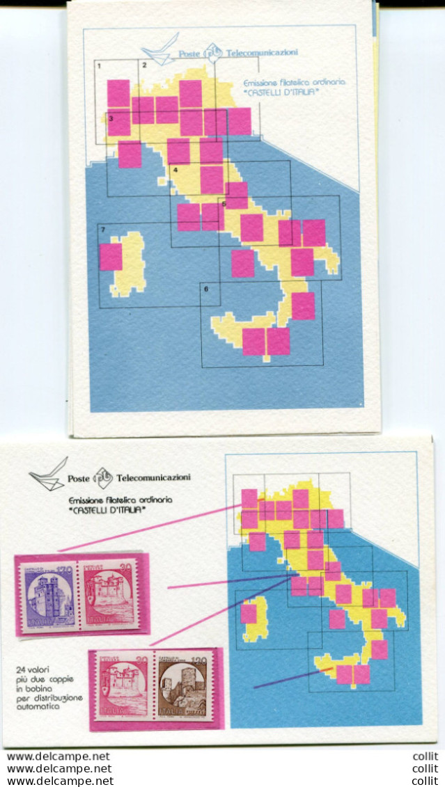 Precursore Folder - Serie Castelli 1980 - Geschenkheftchen