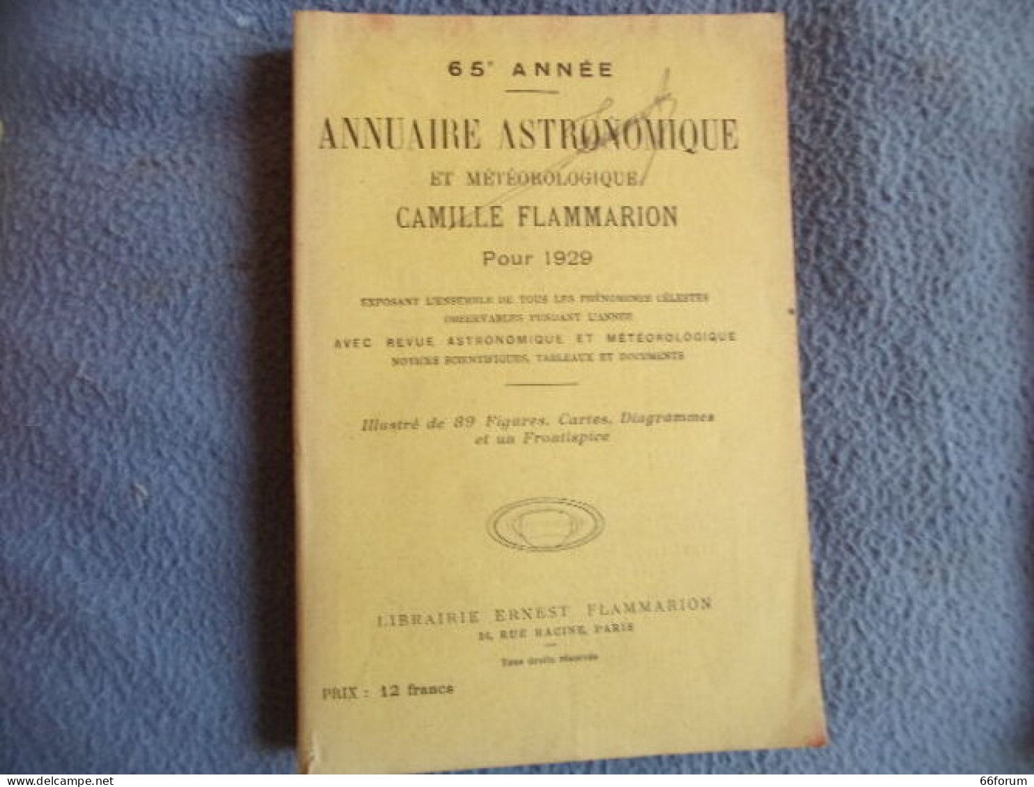 Annuaire Astronomique Et Météorologique Pour 1929 - Sciences