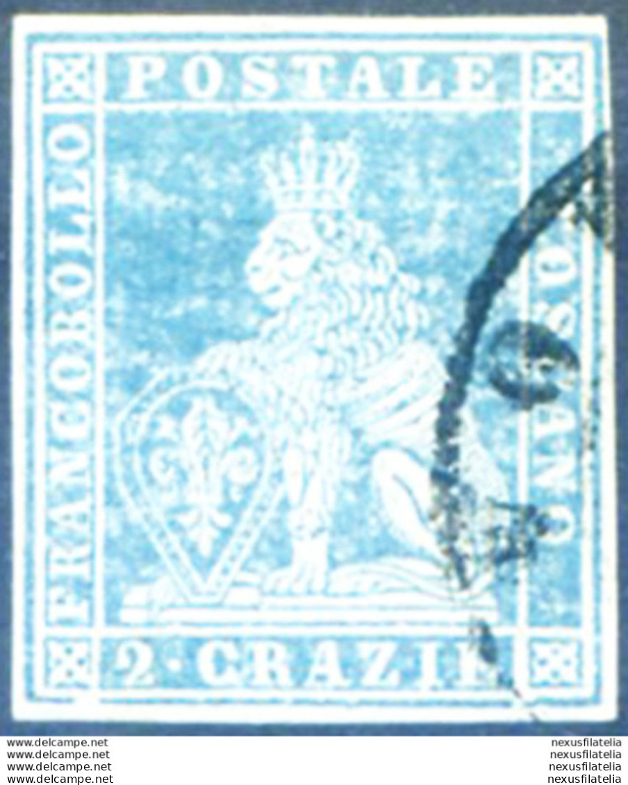 Toscana. Marzocco 2 Cr. 1851-1852. Usato. - Unclassified