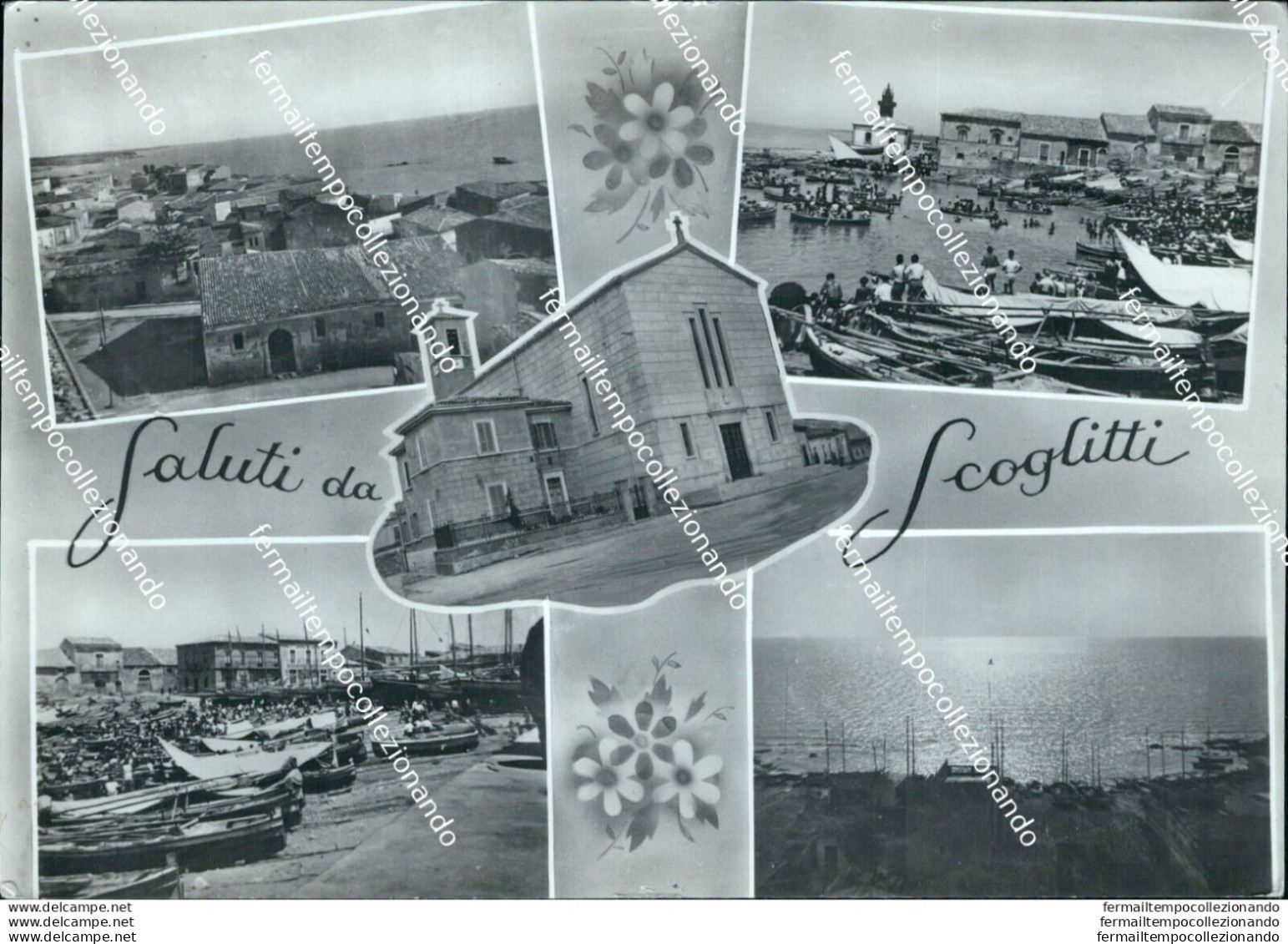 Bt519 Cartolina  Saluti Da Scoglitti Provincia Di Ragusa Sicilia - Ragusa