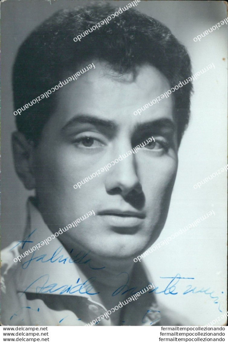 Bn364 Autografo Su Cartolina Davide Montemurri Cantante Personaggi Famosi - Autres & Non Classés