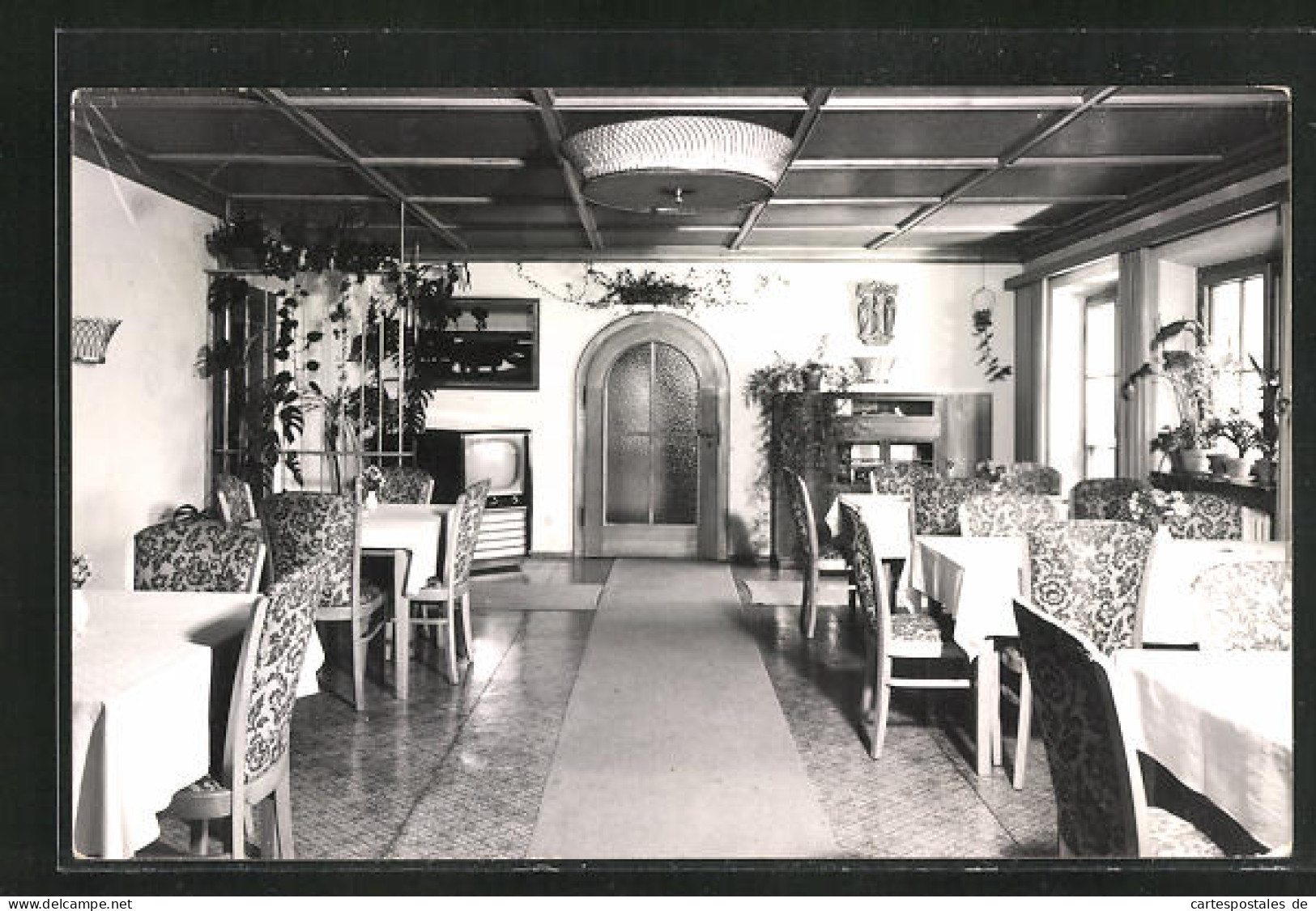 Foto-AK Neuhaus Am Schliersee, Hotel Maria Theresia, Waldschmidtstrasse 21, Innenansicht  - Schliersee