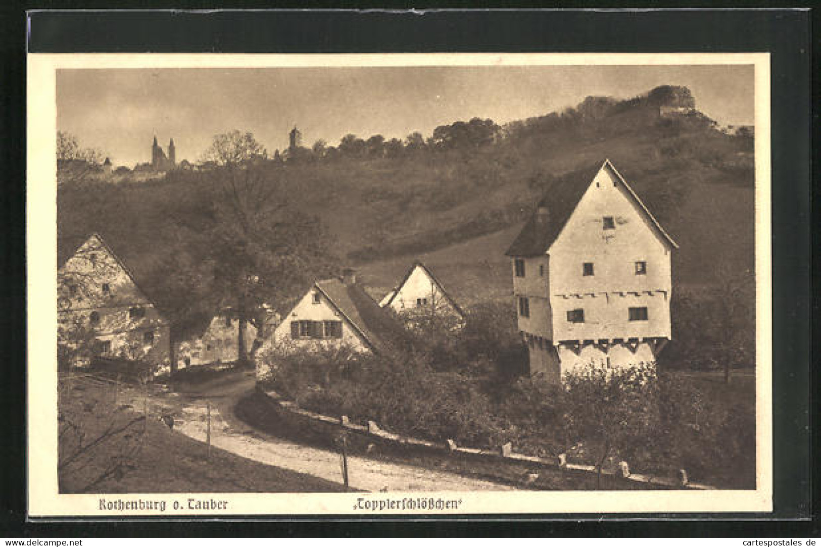 AK Rothenburg O. Tauber, Topplerschlösschen  - Rothenburg O. D. Tauber