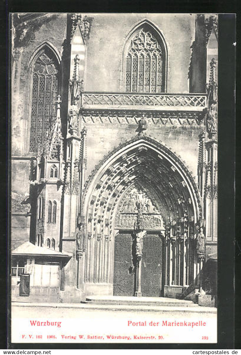 AK Würzburg, Portal Der Marienkapelle  - Wuerzburg