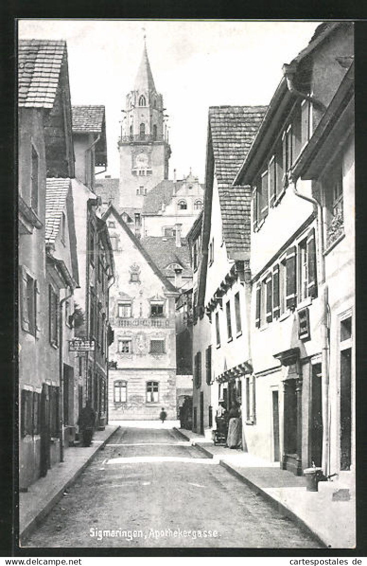 AK Sigmaringen, Apothekergasse-Strasse  - Sigmaringen