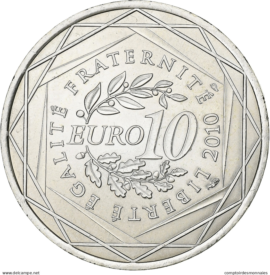 France, 10 Euro, 2010, Paris, Argent, SPL, Gadoury:EU399, KM:1664 - Francia