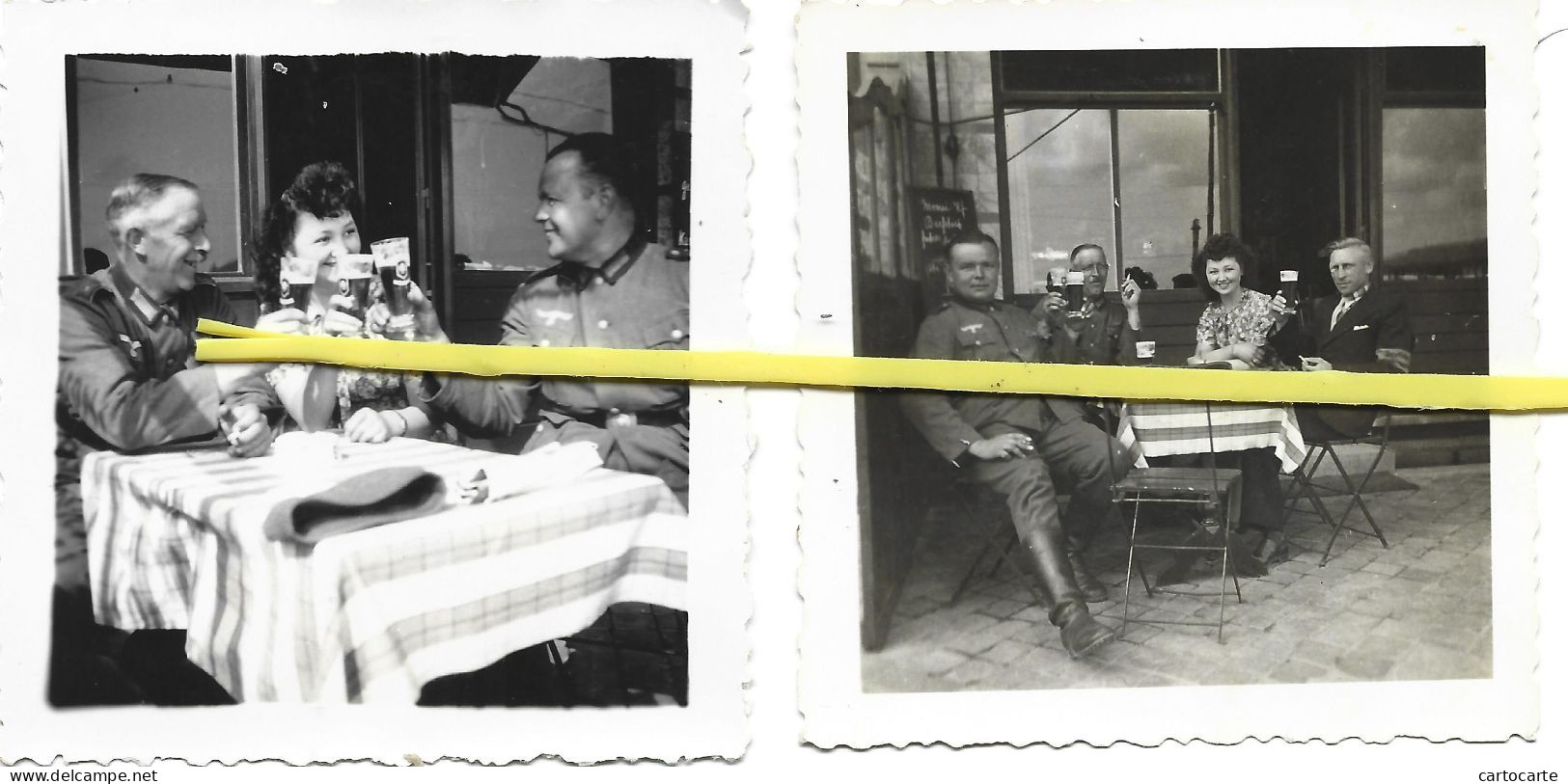 08 513 0524 WW2 WK2 ARDENNES  RETHEL A CONFIRMER CAFE OFFICIERS ALLEMANDS 1940 / 1944 - Guerre, Militaire