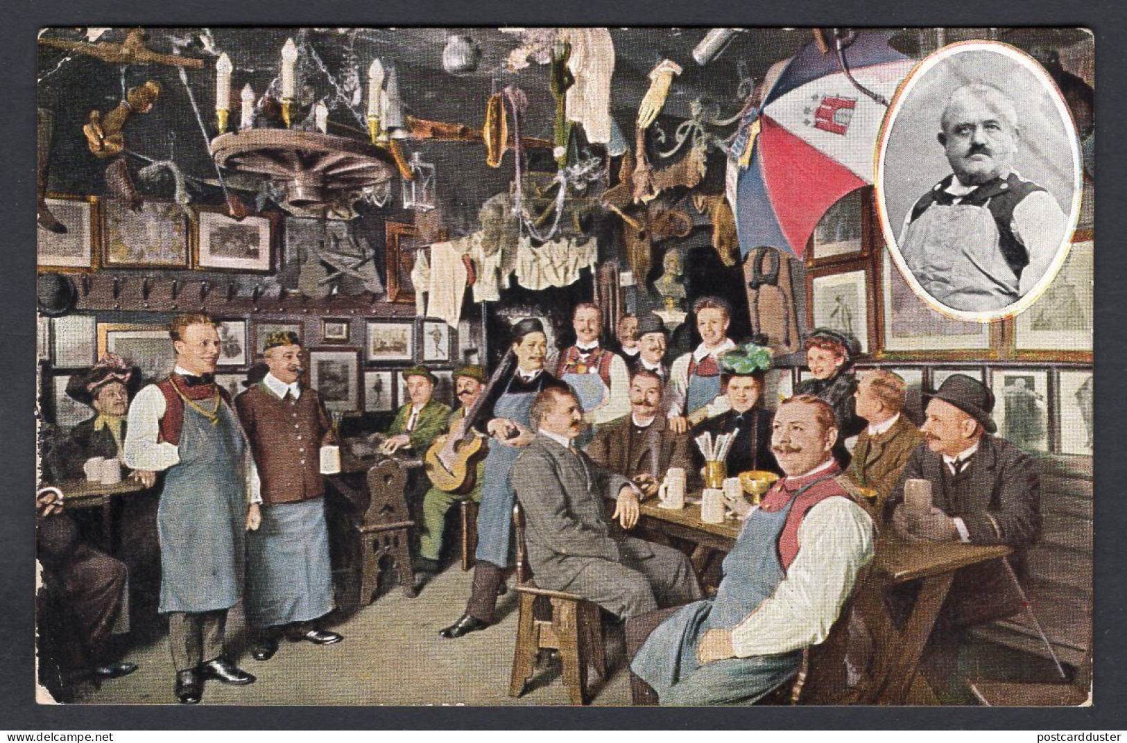Germany BERLIN 1910s Alten Bauernschaenke On Jägerstrasse. Beer, Bar. Old Postcard  (h3870) - Mitte