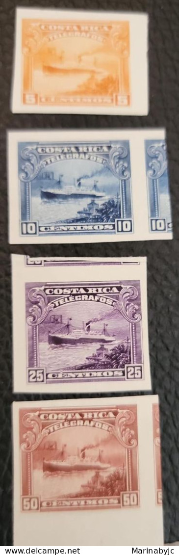 C) 80, 81,82, 93. 1911.. COSTA RICA. ANTILLES CRUISE SERIES. INDIA PAPER .MINT - Costa Rica