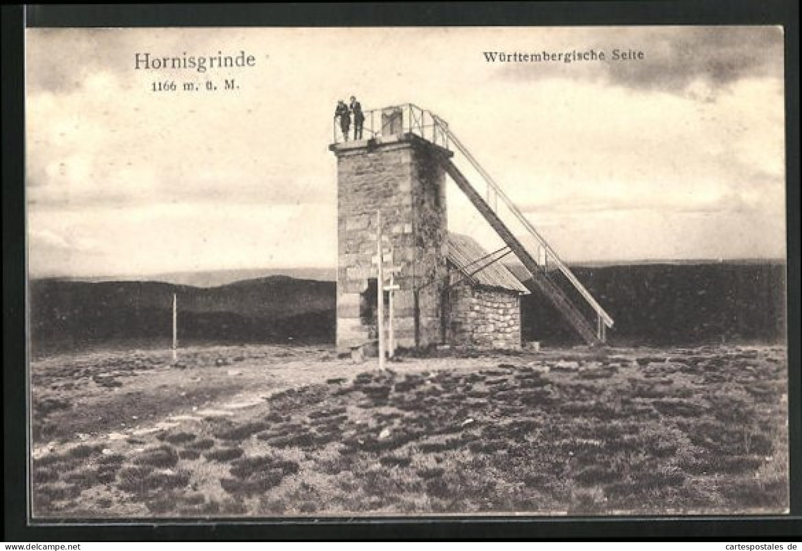 AK Hornisgrinde, Aussichtsturm Von Der Württembergischen Seite  - Other & Unclassified
