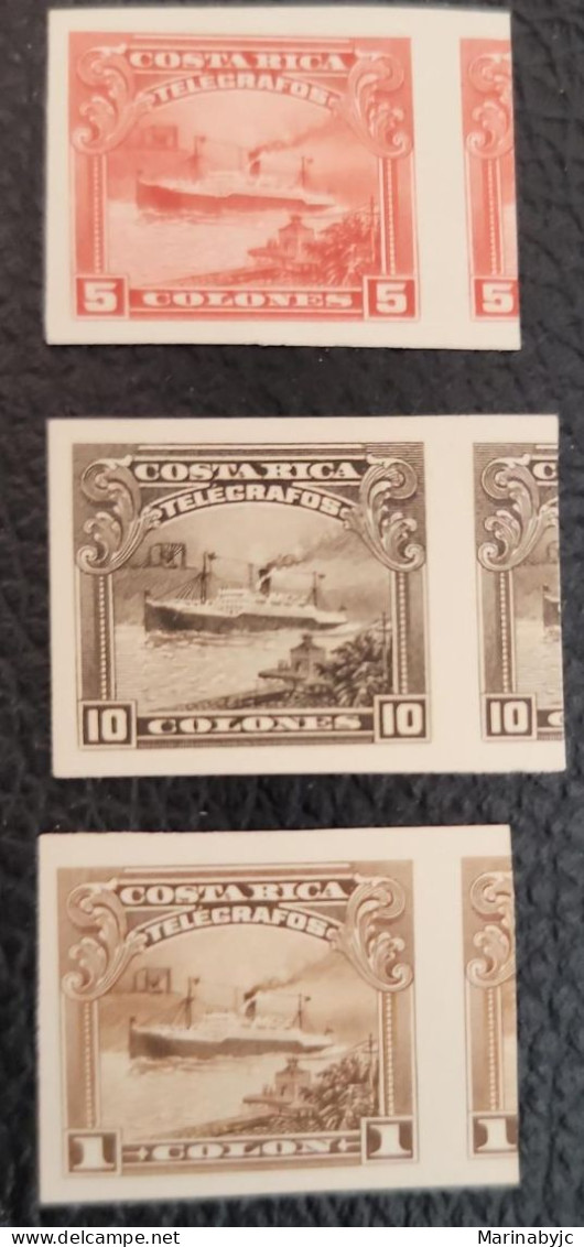 C)83, 84, 85. 1911. COSTA RICA. ANTILLES CRUISE SERIES. CARD BOARD PROOF SET. MNH. - Costa Rica