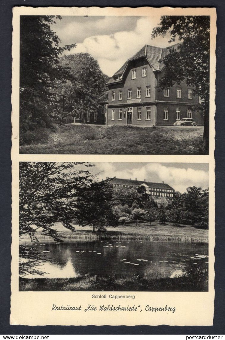 Germany CAPPENBERG 1954 Restaurant & Schloss. Notopfer Stamp. Old Postcard  (h3276) - Luenen