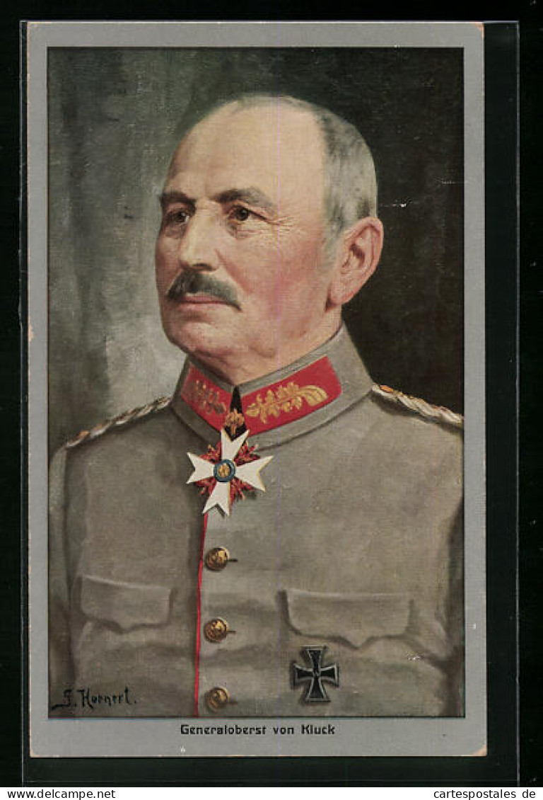 Künstler-AK Heerführer Generaloberst Von Kluck  - War 1914-18