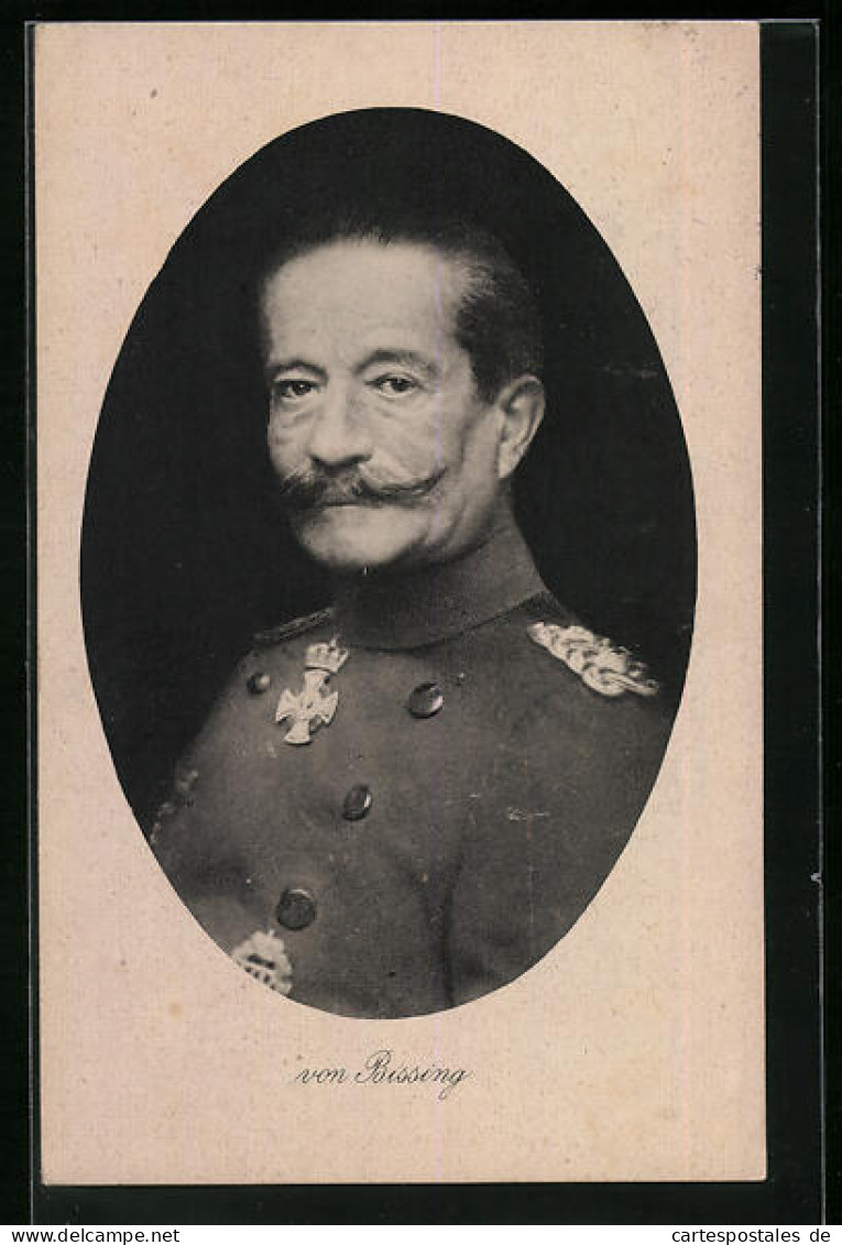AK Porträt Heerführer Von Bissing  - Guerre 1914-18