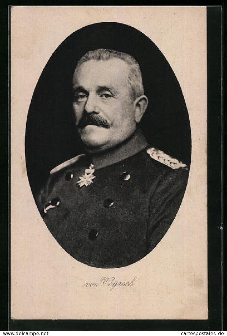 AK Porträt Heerführer Von Woyrsch  - War 1914-18