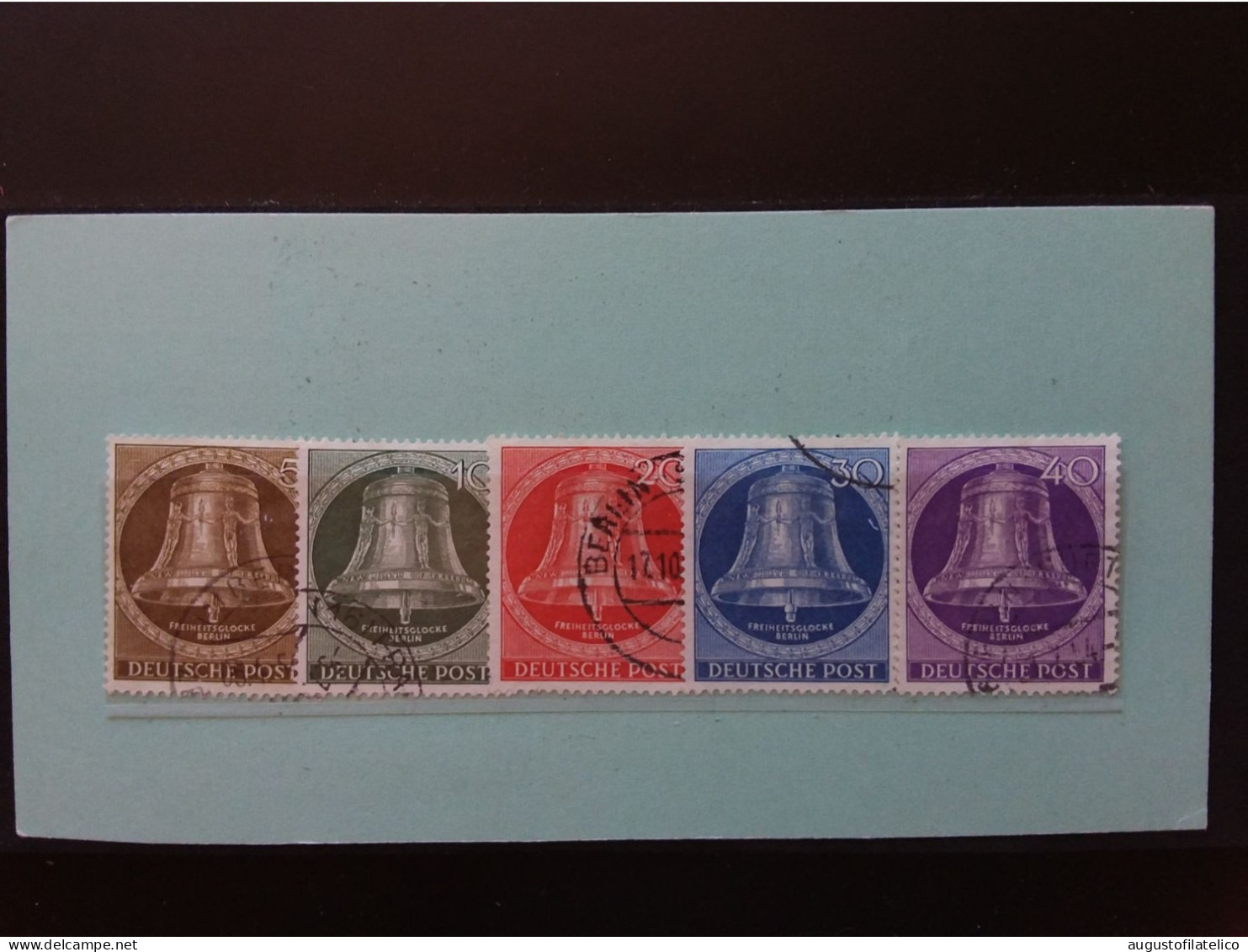 GERMANIA 1953 - BERLINO OVEST - Campana Della Libertà - Nn. 87/91 Timbrati - Valore Unificato 70 Euro + Spese Postali - Oblitérés