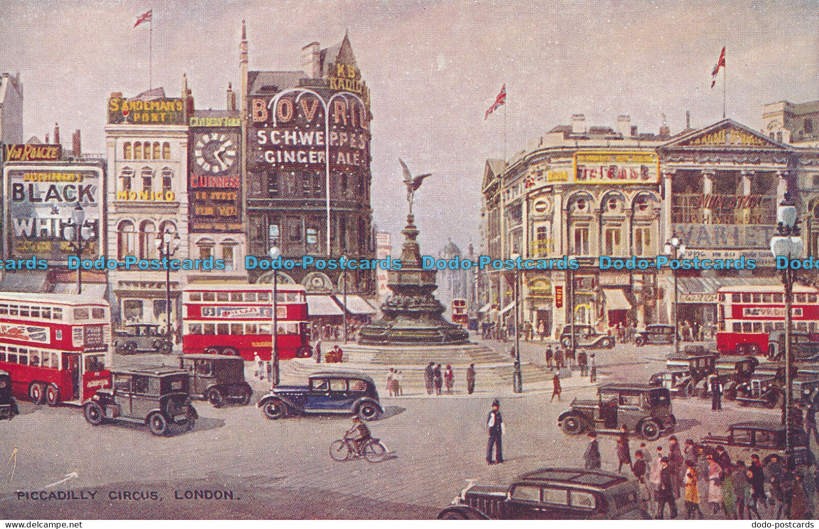 R007064 Piccadilly Circus. London. Valentine. Art Colour. No A51 - Other & Unclassified
