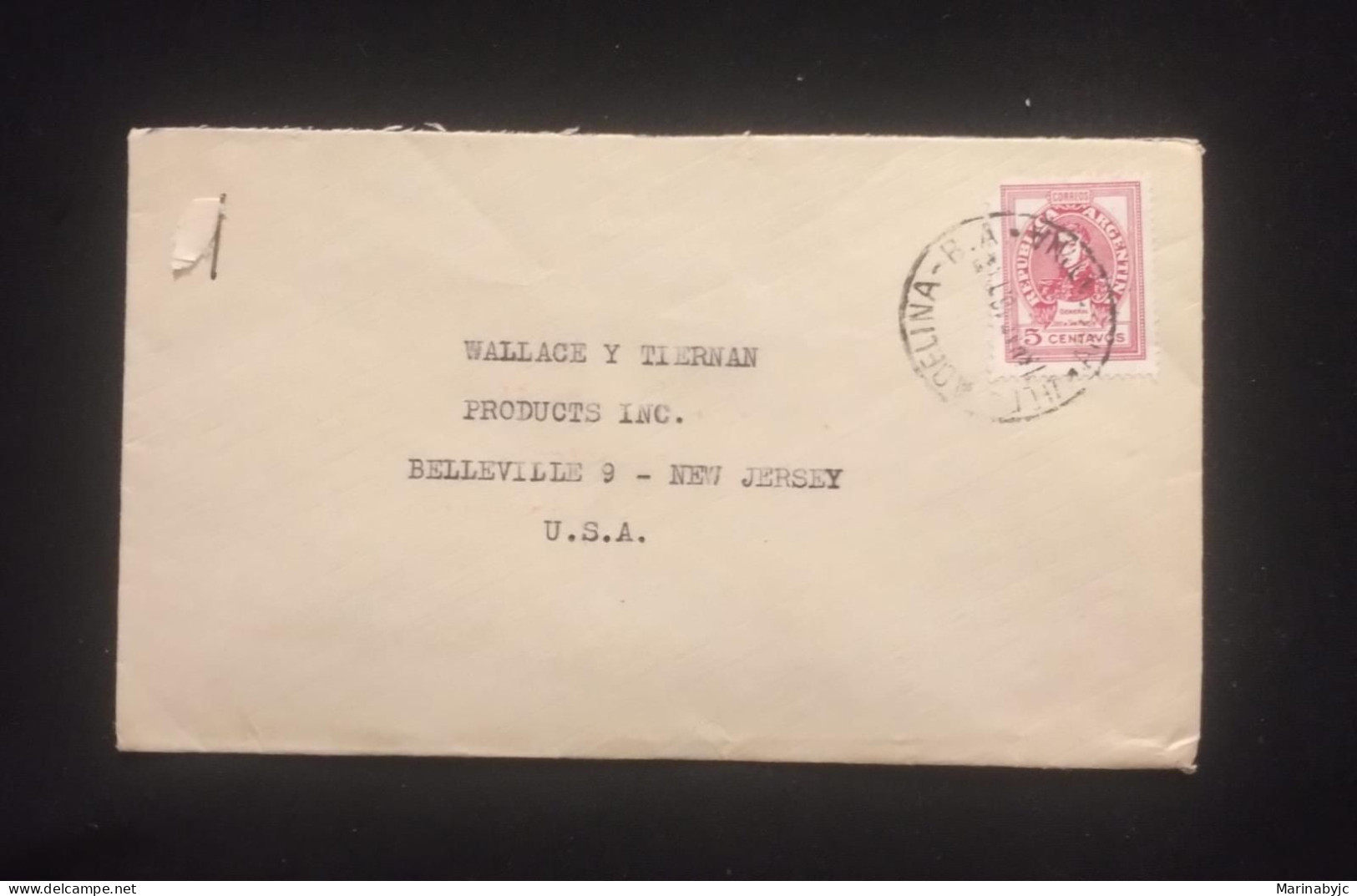 C) 1946. ARGENTINA. AIRMAIL ENVELOPE SENT TO USA. 2ND CHOICE - Autres & Non Classés