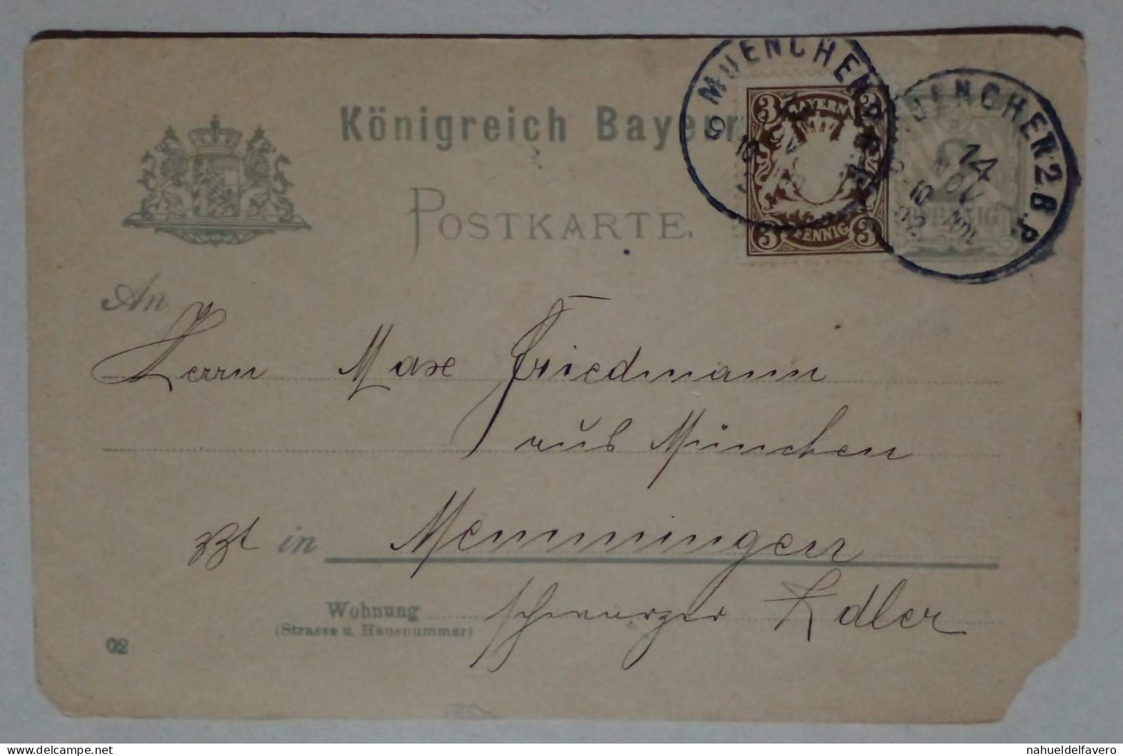 Lettre Postale Allemande De 1902. - Autres & Non Classés