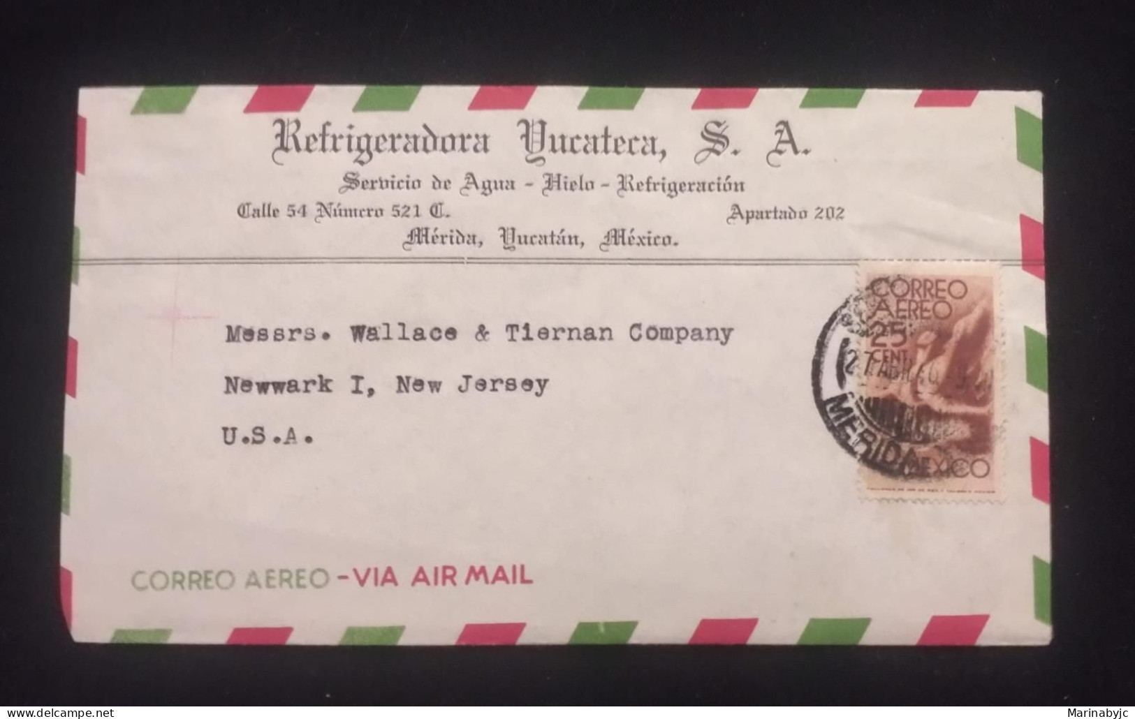 C) 1946. MEXICO. AIRMAIL ENVELOPE SENT TO USA. 2ND CHOICE - Mexique