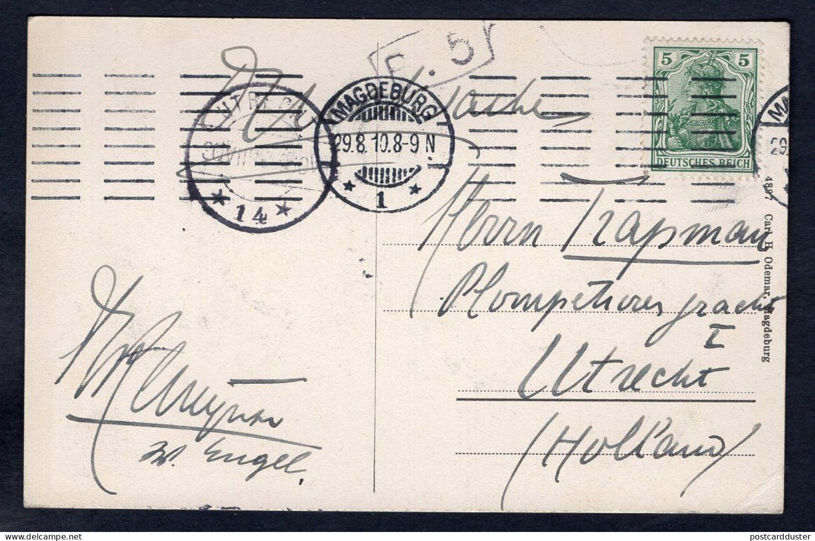 Germany MAGDEBURG 1910 Hasselbachplatz. Old Postcard  (h1651) - Magdeburg