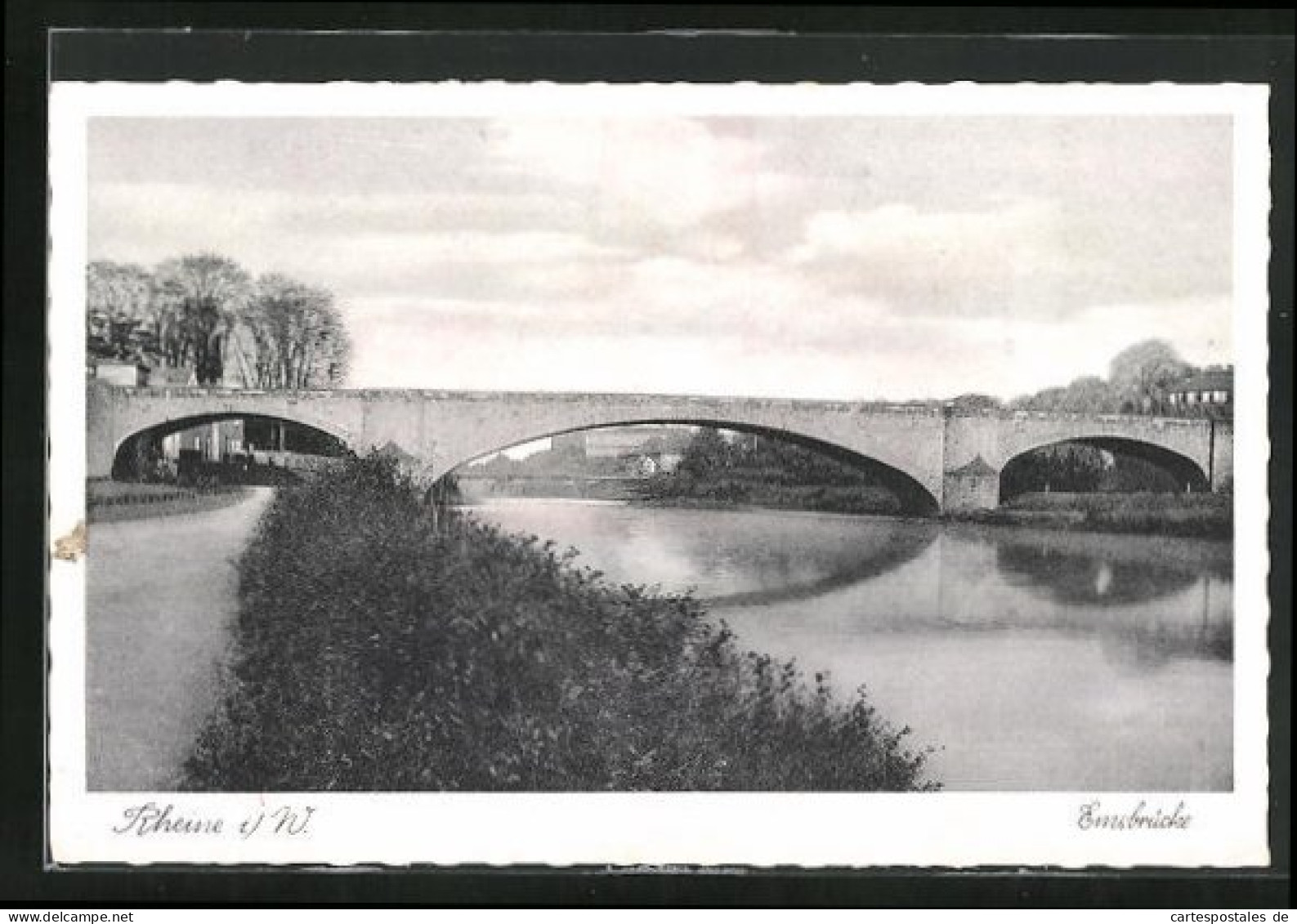 AK Rheine I. W., Emsbrücke  - Rheine