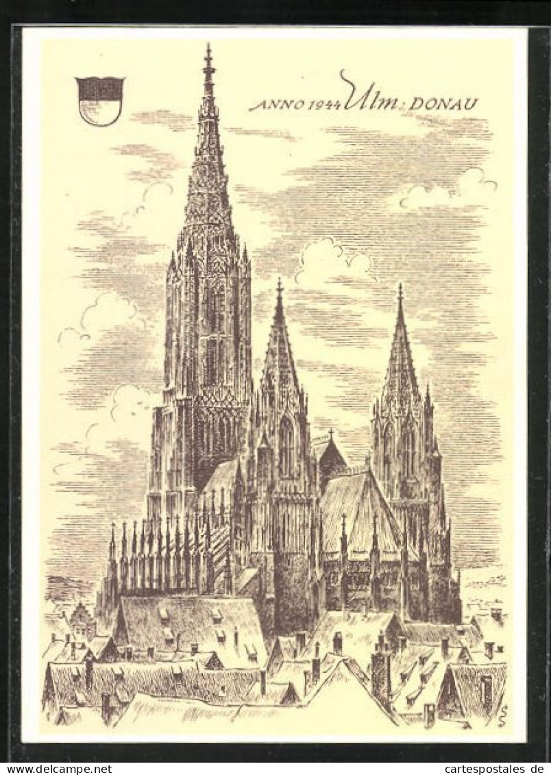 AK Ulm, Blick Zum Münster  - Ulm