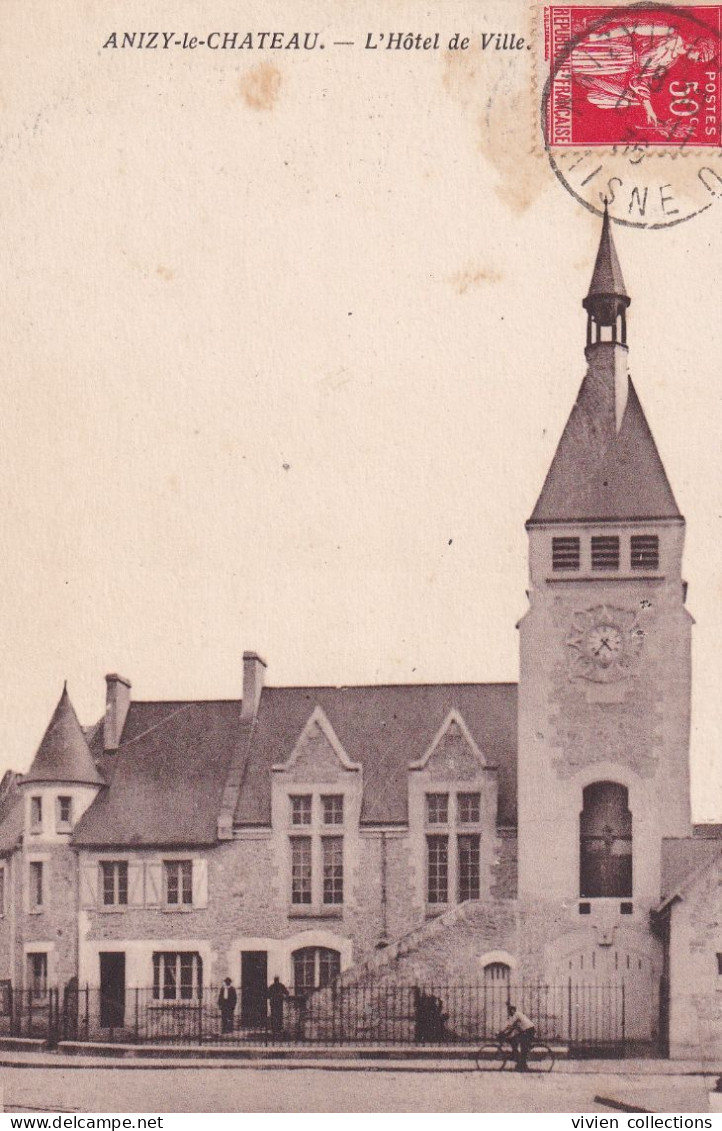 Anizy Le Château (02 - Aisne) L'Hôtel De Ville - Phot. Delboy Circulée 1936 - Other & Unclassified